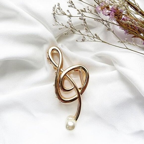 Music Note Hair Claw Clip - Picture 4 of 6